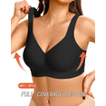 thumbnail image 3 of Finetoo Womens Wireless Jelly Bra Plus Size Supportive Seamless Bras Full Coverage Push Up Comfortable No Underwire Tshirt Bralette, 3 of 6