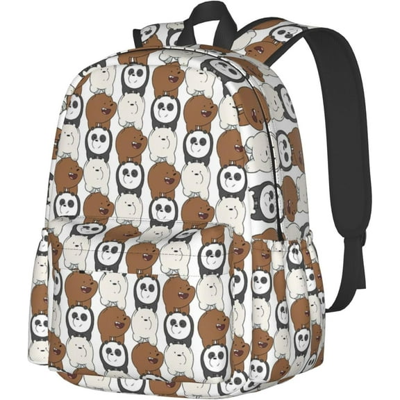 Backpacks We Bare Anime Bears Adjustable Laptop Backpack Daypack Double Shoulder Bag for Women Men Climbing Shopping Work