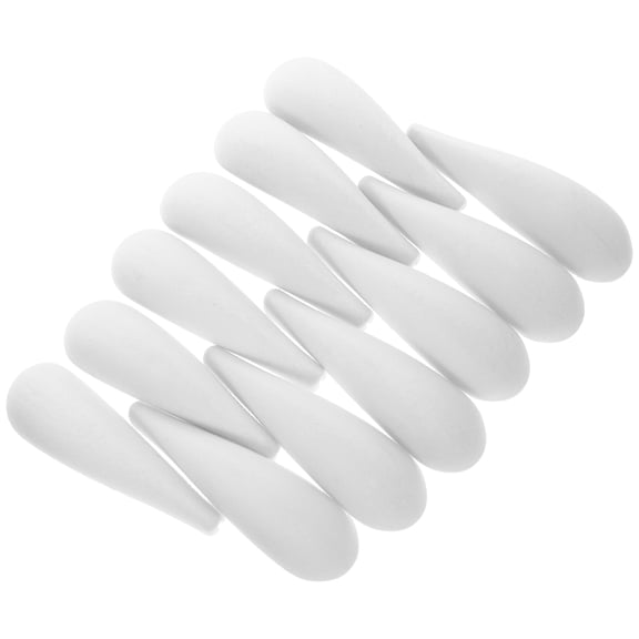 TEHAUX 12Pcs White Shoulder Hanger Support Pads for Garments with Anti Deformation Design