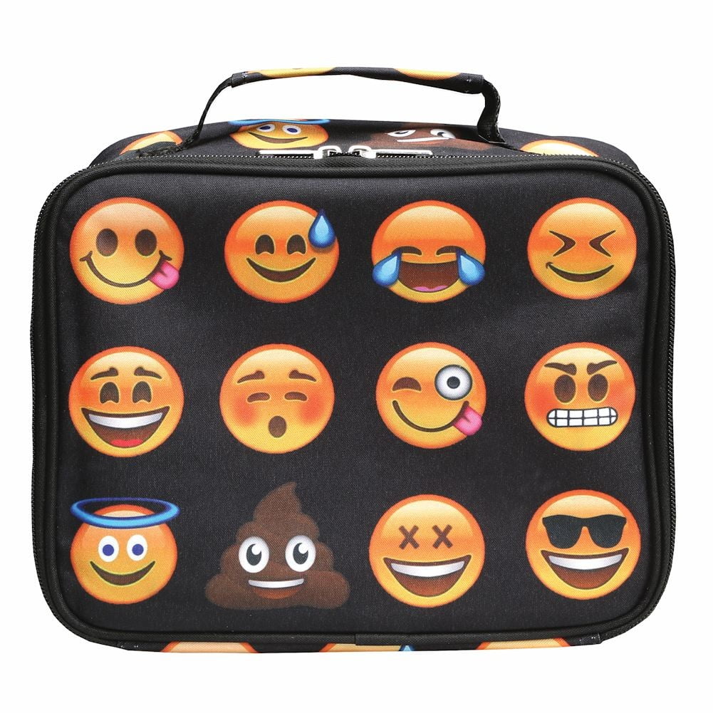 Top Trenz Emoji Lunch Box Black
