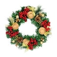 thumbnail image 2 of Candlestick Christmas Wreath for Holiday Party, Advent Candlestick Wreath Cane for Festive Christmas Decoration, 2 of 6