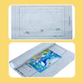 thumbnail image 3 of Graflsoa Large Felt Puzzle Mat with Storage Bag, 1500-Piece Capacity, Portable Puzzle Organizer, Black/Grey Options, 26x46 Inches, Includes Elastic Bands & Inflatable Tube, 3 of 6