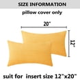 thumbnail image 7 of IMMEKEY Pillow Cover Set of 2 Plush Striped Corduroy Velvet Throw Pillows , 18x18 inch, Navy Blue, 7 of 7