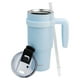thumbnail image 2 of Termo Doble Pared Ambient 21 hermético con Asa y popote acabado mate Azul claro 600 ml, 2 of 6