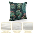 thumbnail image 4 of Orinice  Throw Pillow Case Succulents and Cactuses Cotton Linen Square Cushion Cover Standard Pillowcase for Men Women Home Decorative Sofa Armchair Bedroom Livingroom  White, 4 of 5