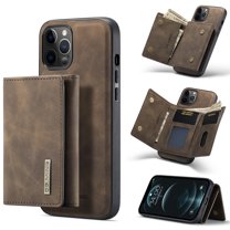 Allytech Case for iPhone 11, Premium PU Leather Microfiber Lining Credit Card Holder Cash Pocket Double Magnetic Closure Detachable Wallet Case Cover for iPhone 11 6.1 inch 2019, Coffee