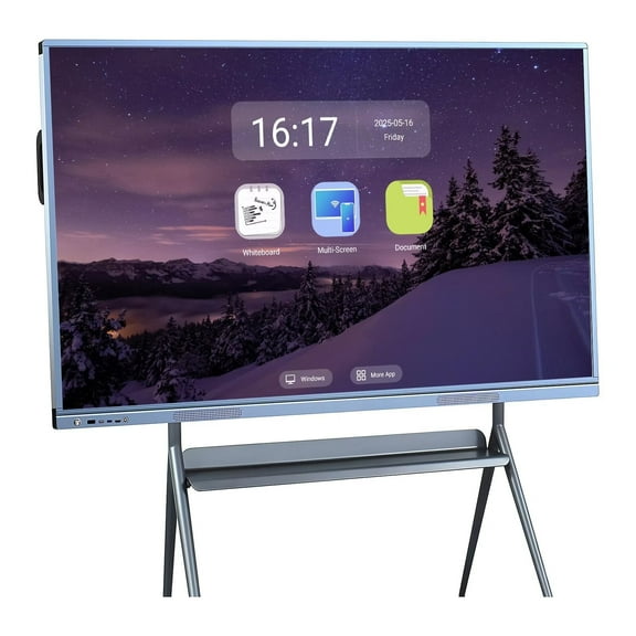BELNET Touch Smart Board, 55 Inch Smart Board Digital Electronic Whiteboard and multi-touch Screen Board, 4K Uhd Built-In Camera pc monitor Player for Advertisin and Digital Signage Displays