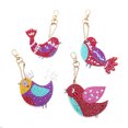 thumbnail image 3 of Cuadros Decorativos 4 piezas DIY mosaico pájaros 5D llaveros taladro completo forma especial diamante dibujo Kit Ehuebsd Nuevos Originales, 3 of 9