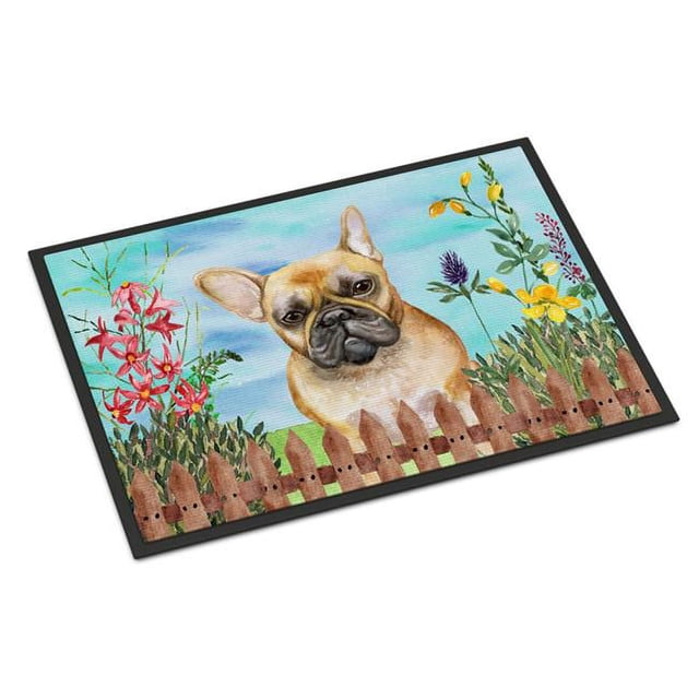 Carolines Treasures CK1250MAT French Bulldog Ressort Tapis d'Intérieur Ou d'Extérieur - 18 x 27 Po.