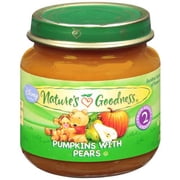 Nature's Goodness: Pumpkins W/Pears Baby Food, 4 oz