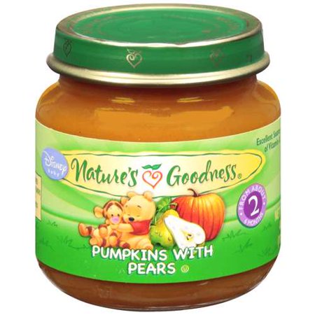 Nature's Goodness: Pumpkins W/Pears Baby Food, 4 oz