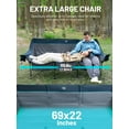 thumbnail image 2 of TIMBER RIDGE Padded 3 Person Camping Chair with Cup Holders and Pockets, Outdoor Folding Loveseat Camping Chairs, 1050lbs Capacity Heavy Duty Camp Couch for Outside Picnic, Beach, Lawn, Sports, Blue, 2 of 9
