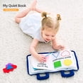 thumbnail image 4 of Juguetes Montessori Jollybaby de Quiet Book con 10 actividades, color azul, 4 of 6