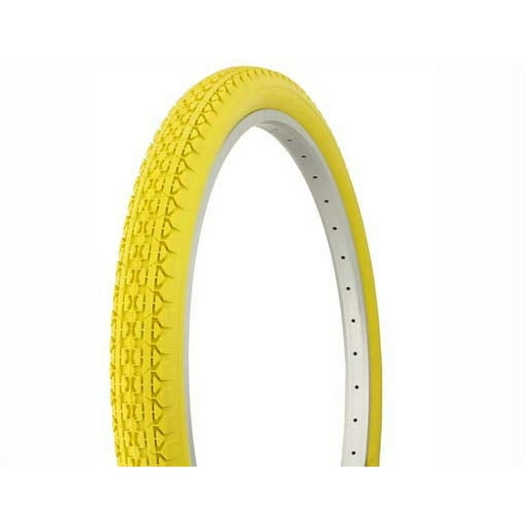 Tire Duro 26" x 2.125" Yellow/Yellow Side Wall HF-133. Bicycle tire, bike tire, beach cruiser bike tire, cruiser bike tir