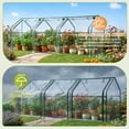 thumbnail image 6 of Ktaxon 9x3x3ft Mini Greenhouse, Portable Plant Tunnel with Zippered Doors & UV Protected PVC Cover, 6 of 9