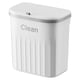 thumbnail image 3 of Contenedor de compost para cocina, pequeño cubo de basura colgante con tapa para encimera de baño Blanco L, 3 of 9