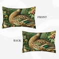 thumbnail image 2 of Naloa Mallard Duck And Flowers Pillowcase, Throw Pillowcase, Wrinkle-Free, Stain-Resistant with Hidden Zipper for Bedroom Sofa-20"x30", 2 of 6