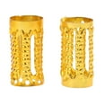 thumbnail image 3 of MERIGLARE 100pcs Dreadlock Beads Hair Rings Adjustable Hair Braid Cuffs Clip Gold, 3 of 9