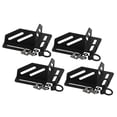 thumbnail image 3 of DimyFew 4 Pieces Corner Bracket Stainless Steel Cargo Box Secure Holder Quick Release Right Angle Limiter Luggage Barrel Fixing Clamp Suitable for Outdoor Adv Black, 3 of 8