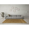 thumbnail image 3 of Ahgly Company Indoor Round Oriental Brown Industrial Area Rugs, 3' Round, 3 of 4