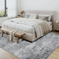 thumbnail image 4 of BERTHMEER 6'x9' Gray Abstract Area Rugs for Living Room Bedroom Dining Room Office Farmhouse Distressed Modern Contemporary Machine Washable Non Slip Rugs Carpets Tapis, 4 of 9