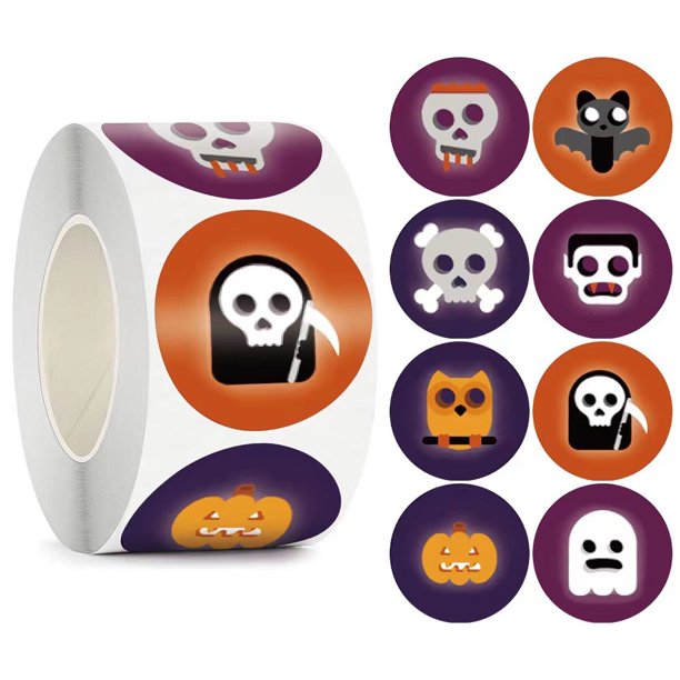 Etiquetas Engomadas de Halloween Etiquetas de Etiquetas Adhesivas de Sello Etiquetas Fabricac Sellos de pegatinas de