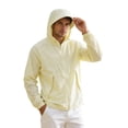 thumbnail image 3 of Men's UPF 50+ Sun Protection Jacket, Lightweight Hooded Windbreaker with Zip Pockets, Breathable Outdoor Performance Gear for Fishing, Hiking, Running, 3 of 5