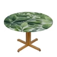 thumbnail image 3 of HAOXIT Light Green Leaf Round Tablecloth - Leaves Print Table Cloths Botanical Foliage Table Cover Decorative for Picnic Party Holiday Home 38-42, 3 of 8