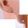 thumbnail image 5 of 100 Pairs Plastic Transparent Earrings Invisible Earring Stud Clear Ear Pins Ear Piercing Retainers Earring Post Protectors for Men Women, 5 of 5