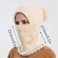 thumbnail image 3 of YFPWM Fall Hats for Women Winter Hat Warm Hat Beige One Size, 3 of 6