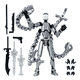 thumbnail image 2 of "Figuras De Acción T13 Robot 3d Con Articulaciones Móviles Lab.g  gris ", 2 of 5