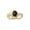 Black Star Sapphire, variant on Rings for Women 14K Gold Plated Silver Swirl Z Ring 7X5MM Oval Gemstone & Diamond Rings February Amethyst Jewelry Size 5