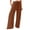 Coffee, variant on Gerichy Women Casual Wide Leg Pants High Waisted Business Work Casual Pants Loose Flowy Beach Palazzo Pants Solid Elastic Waist Pant High Waist Wide Leg Regular Loose Pants