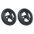 thumbnail image 3 of yotijay 1 Pair Balance Bike Replacement Wheels Lightweight Black Non Inflatable Training Triangular Wheel Hub, 3 of 8