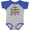 thumbnail image 3 of Inktastic Thanksgiving Greeting Thankful Blessed Girls Baby Bodysuit, 3 of 5