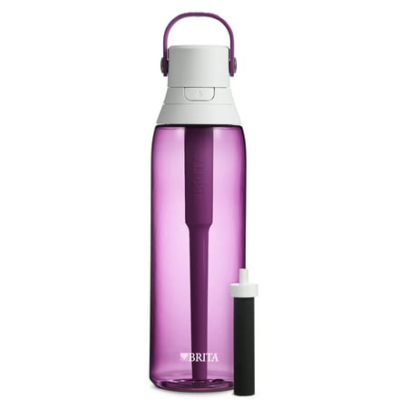Brita 26 Ounce Premium Filtering Water Bottle with Filter BPA Free Orchid