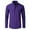 Deep Purple, variant on Elastic Dress Shirts for Mens Button Non-iron Shirt Men's Wrinkle-Free Business Long Sleeve Blouses Tops Size 38-46