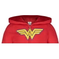 thumbnail image 6 of DC Comics Justice League Toddler Girls' Cosplay Zip-Up Hoodie Wonder Woman Red, 6 of 7