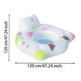 thumbnail image 3 of Inflatable Illuminated U Shaped Seats for Adult Swimming Pools Illuminated Chairs with Seat Rings and Floating, 3 of 6