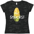 thumbnail image 3 of Inktastic Aw, Shucks Corn on the Cob Humor Women's T-Shirt, 3 of 5