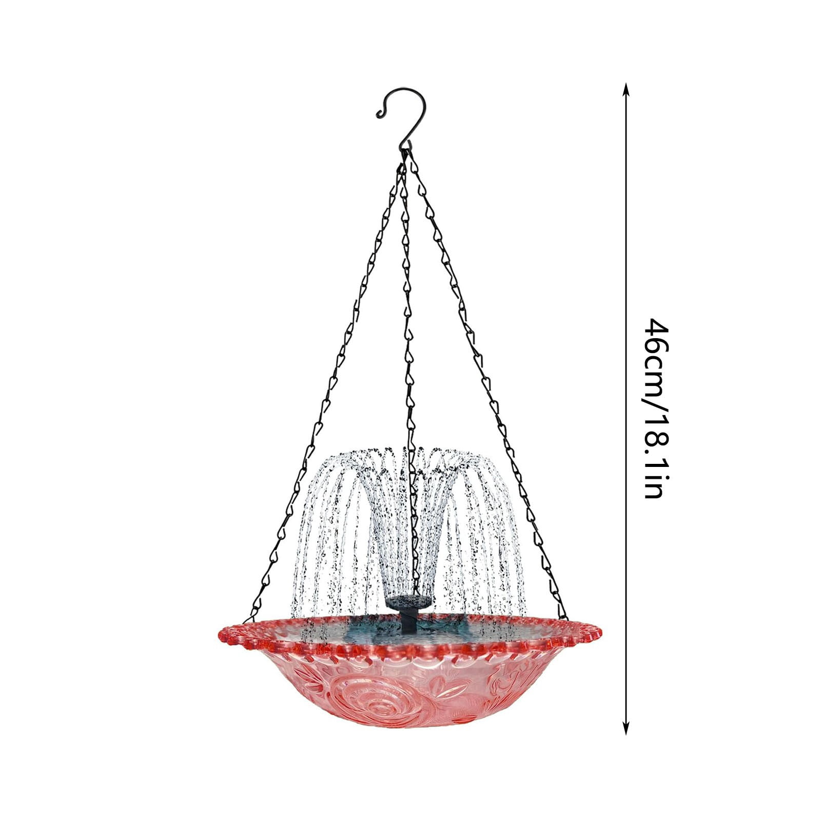DGQPLPD Hummingbird Feeder and Bird Bath for Outdoors 2-in-1 for Small Birds - Hummingbird Bath Fountain