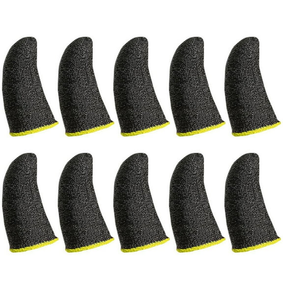 LULULION 10Pcs Elastic Game Controller Thumb Sleeve for Precise Mobile Gaming