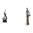 thumbnail image 1 of Escultura Abstracta De Resina De Una Mujer Tribal Africana, Figura De Arte Moderno, Adorno De Escritorio, Recuerdo Decorativo Para La Sala De Estar, Vitrina Y Decoración Del Hogar., 1 of 8