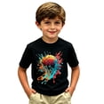 thumbnail image 3 of Chandail Filles Col Rond Manches Courtes Chandails Garçons T-Shirts Filles T-Shirts 12-13 Ans, 3 of 3