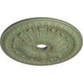 thumbnail image 3 of Ekena Millwork 27 7/8"OD x 3 7/8"ID x 2 1/2"P Tomango Egg & Dart Ceiling Medallion (Fits Canopies up to 6 3/4"), Hand-Painted Cloud Burst Crackle, 3 of 6