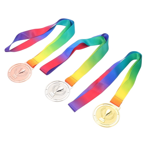 MERRYHAPY 3Pcs Universal Medal for Winners and Participants in Awards Ceremony 7.0x6.5x0.4in
