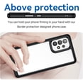 thumbnail image 2 of Case for Samsung Galaxy A53 Case Slim Dropproof [Defend from Drop/Scratch/Slip/Fingerprint] Clear Acrylic Hard Back Soft TPU Bumper Hybrid Phone Cover for Samsung A53 5G-Black, 2 of 8