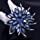 thumbnail image 4 of Broche de flor JAMW para mujer Cristal creado Azul, 4 of 5