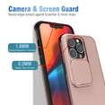 thumbnail image 3 of Heavy-Duty Case for iPhone 13 Pro with Slide Camera Lens Protection Military-Grade Drop Protection Rugged Tough Durable Case For iPhone 13 Pro,Rosegold, 3 of 7