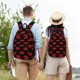 thumbnail image 4 of Disketp Red Beautiful Lips Mochila de Lona Estampada, Mochila Escolar de Viaje Ligera para Estudiantes y Portátil-Medium, 4 of 5